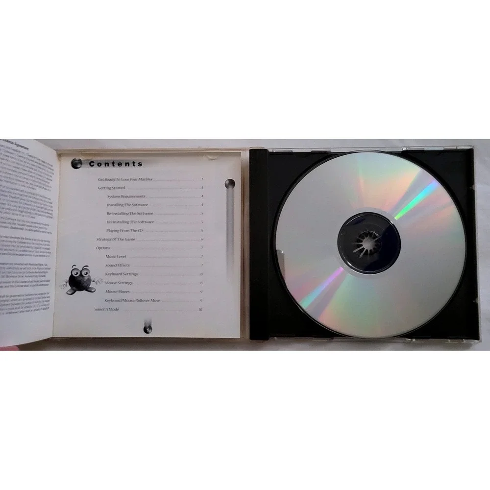 Vintage Lose Your Marbles PC Game CD ROM‎ 1997 Windows 95 SegaSoft Puzzle